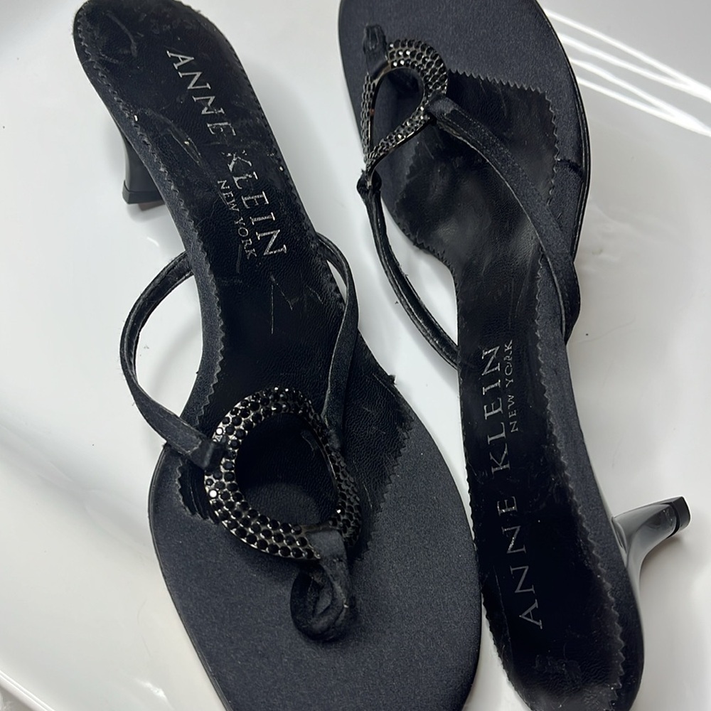 Anne Klein Black Women's Sandals - Picture 11 of 12